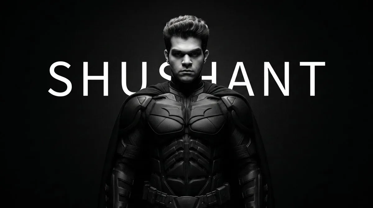 Batman Superhero Portrait AI Photo Prompt preview example result