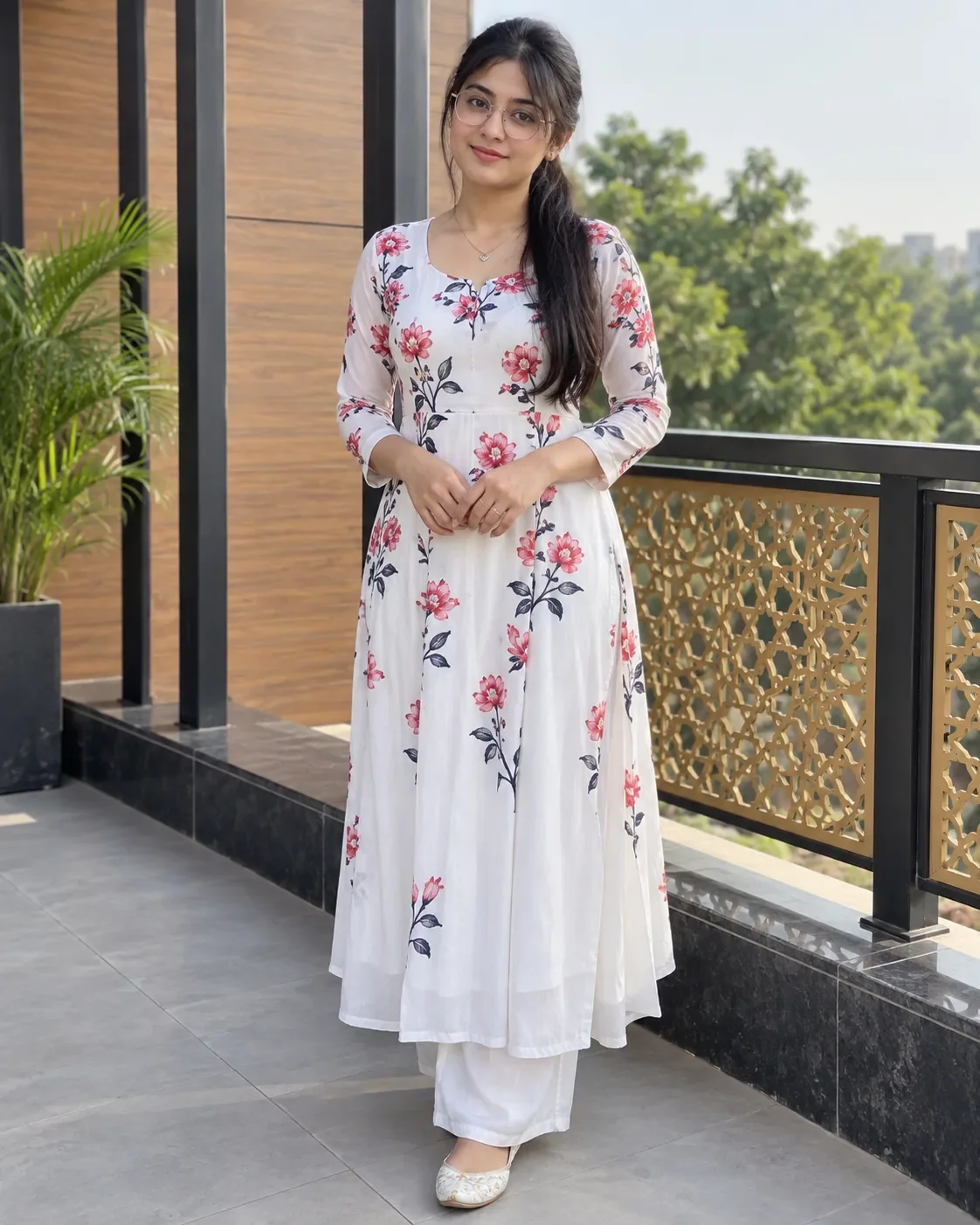 Beautiful young adult South Asian woman AI Photo Prompt preview example result