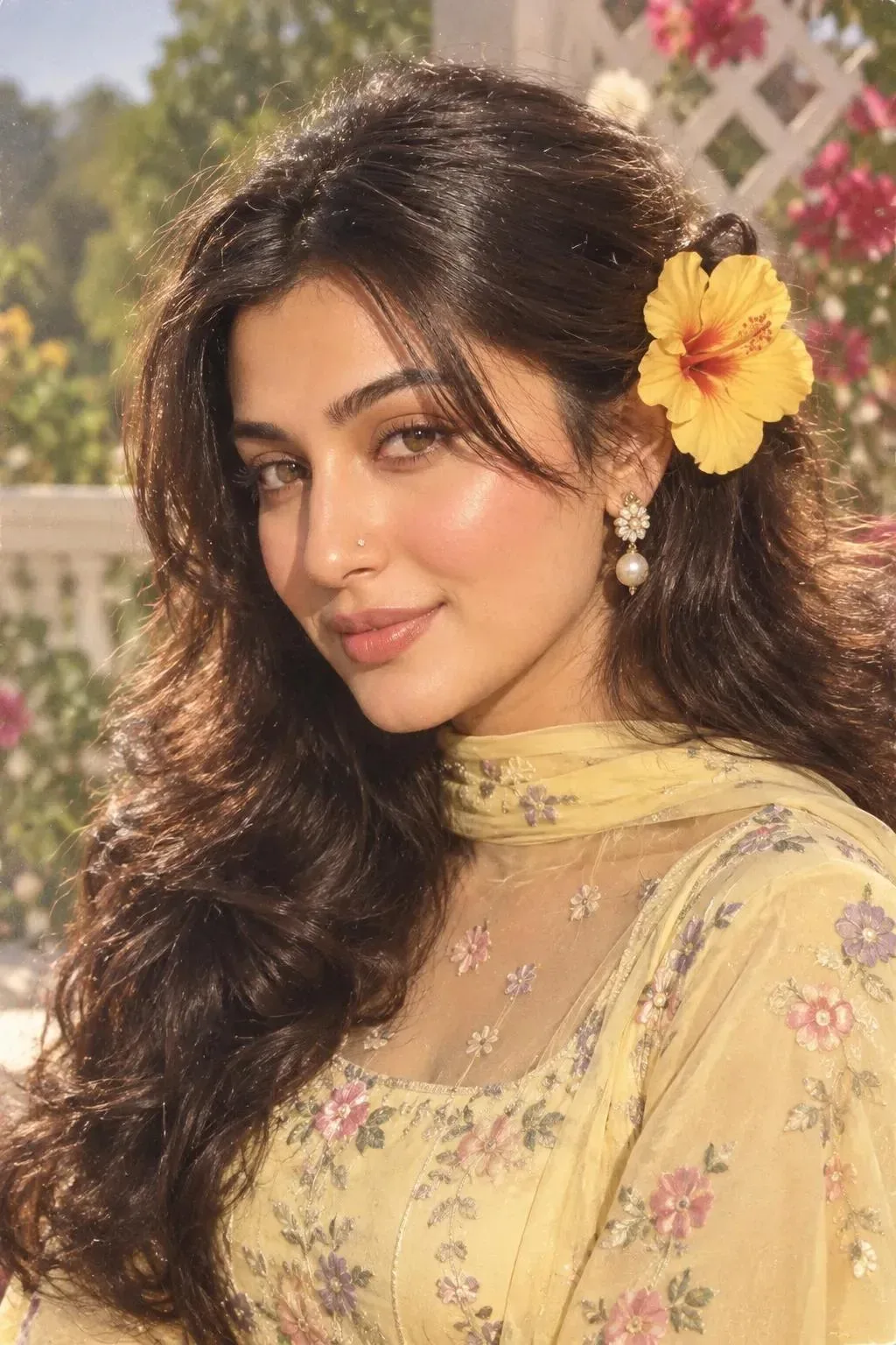 Beautiful Young South Asian Woman AI Photo Prompt preview example result