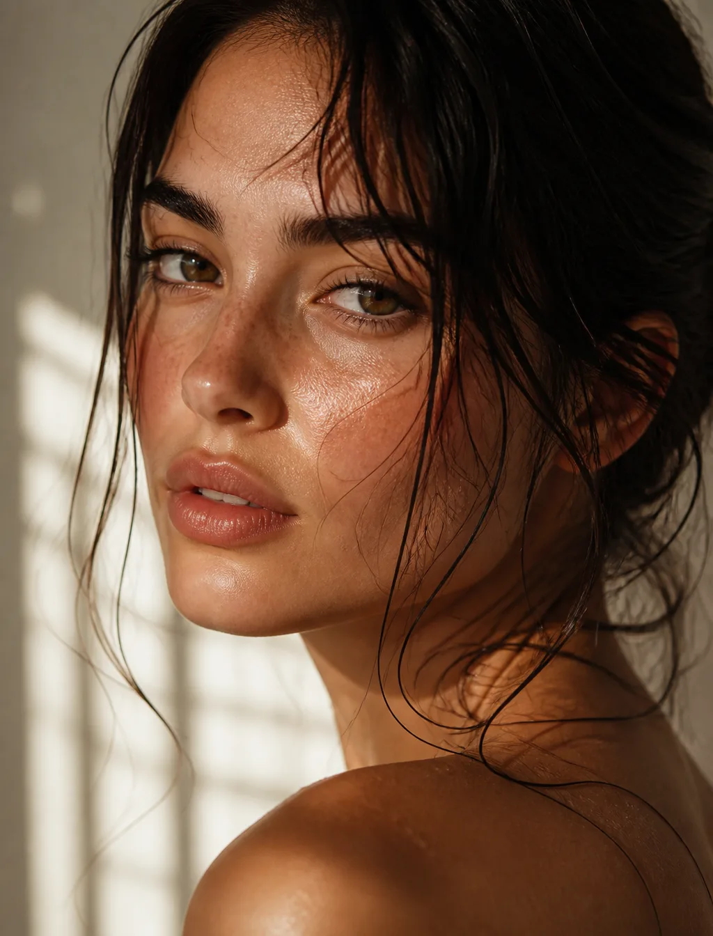 Beauty Close-Up Portrait Of A Graceful AI Photo Prompt generated preview