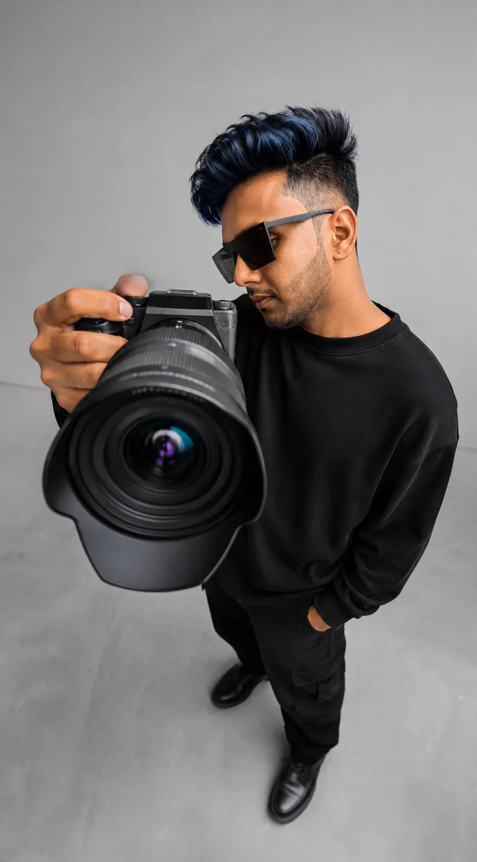Behind The Lens Cinematic Perspective AI Photo Prompt preview example result