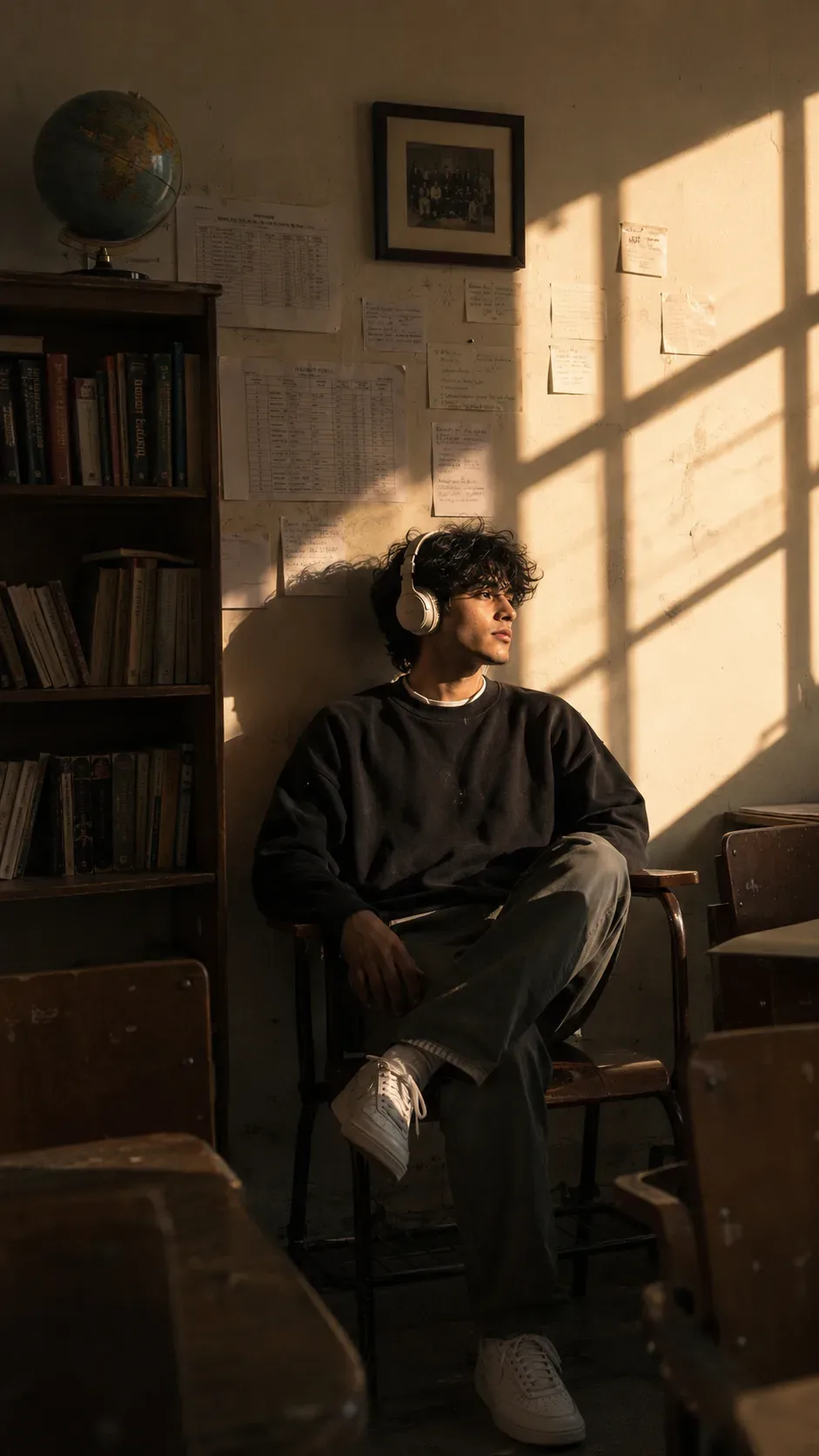 Between Classes Lost In The Music AI Photo Prompt preview example result