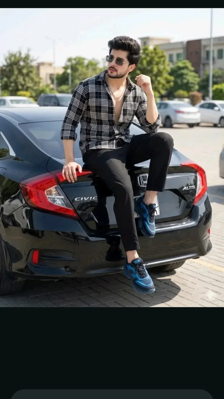 Black Honda Civic AI Photo Prompt preview example result