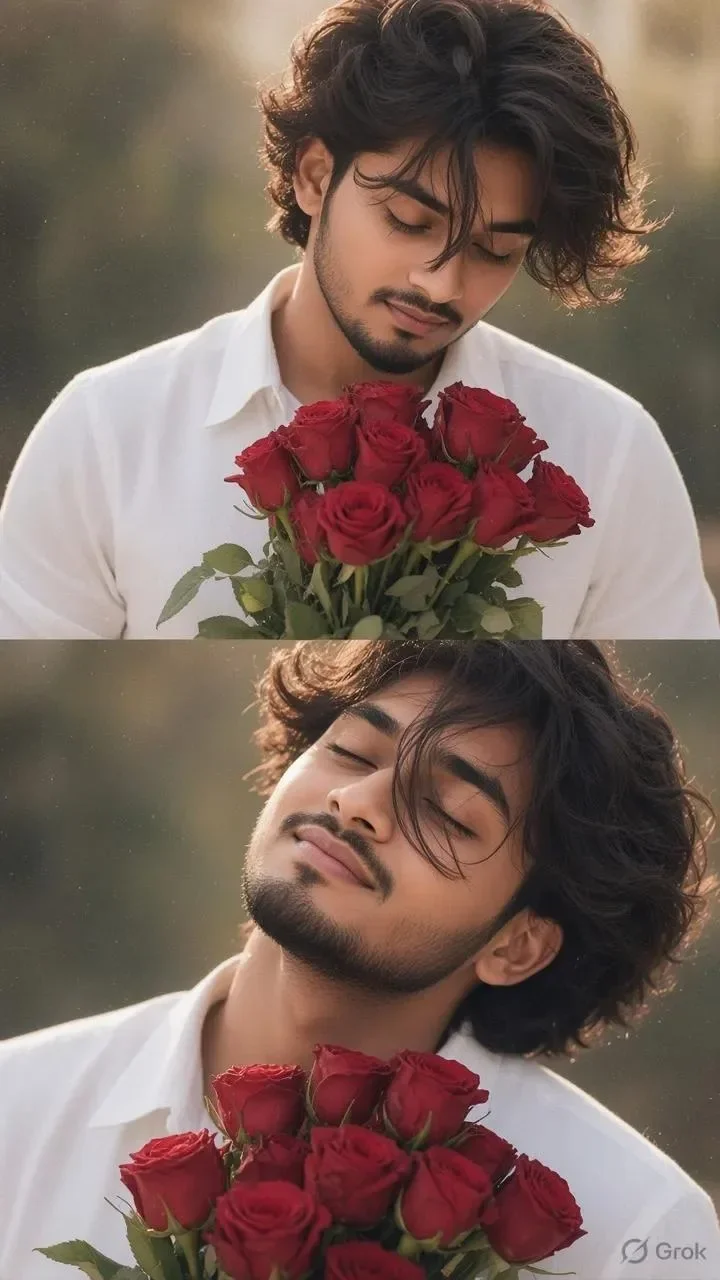 Blooming Spring Flower Bouquet Outdoor Portrait AI Photo Prompt preview example result
