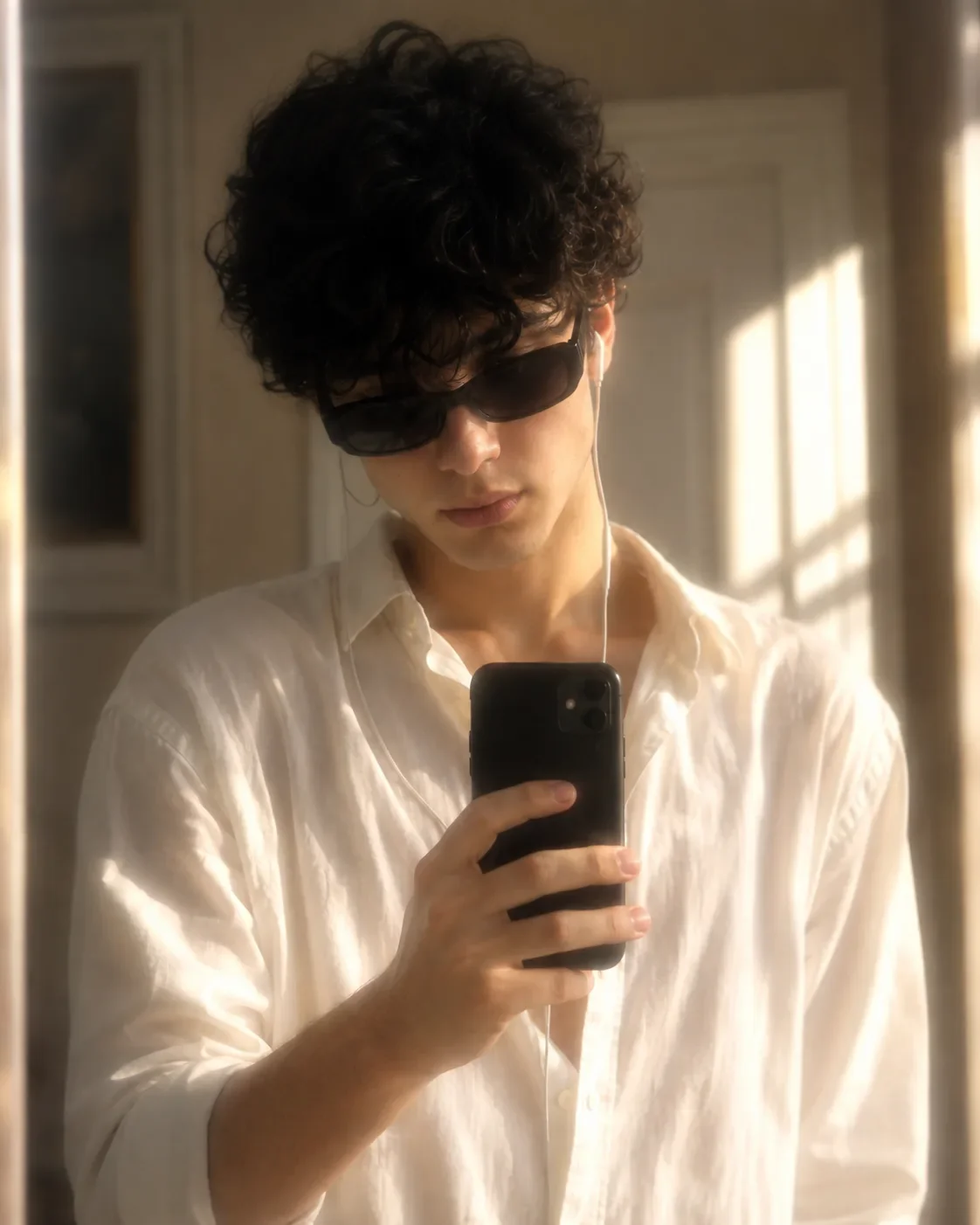 Blurred Moments Golden Haze Lost in Light AI Photo Prompt preview example result