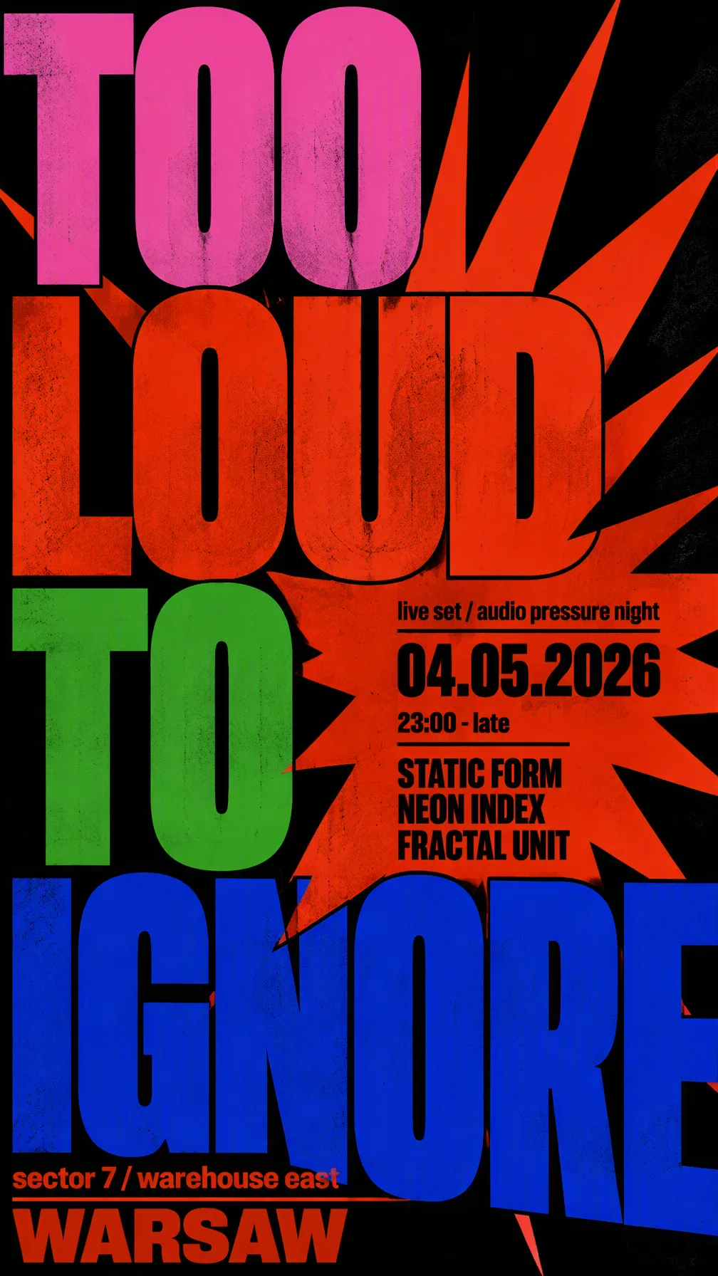 Bold Graphic Poster With Large Layered Typography AI Photo Prompt generated preview