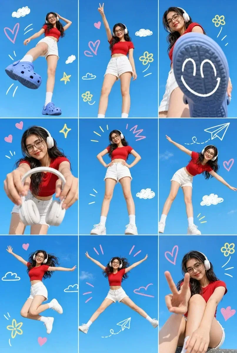 Bright Blue Sky On A Sunny Day AI Photo Prompt preview example result