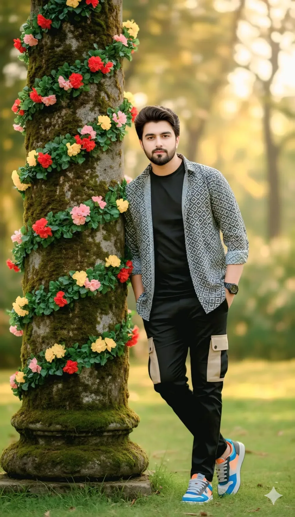 Casual Elegance In Nature AI Photo Prompt preview example result