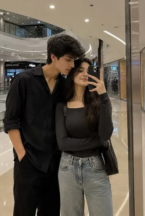 Casual Mall Mirror Selfie AI Photo Prompt preview example result