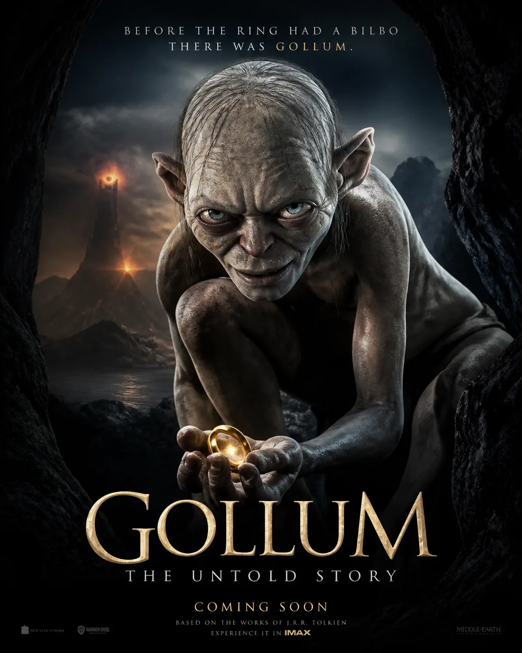 Character Poster For "Gollum" Cinema Poster AI Photo Prompt generated preview