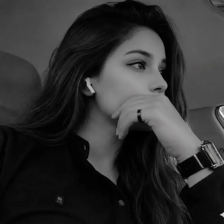 Cinematic Black & White Deep Thought Portrait AI Photo Prompt preview example result