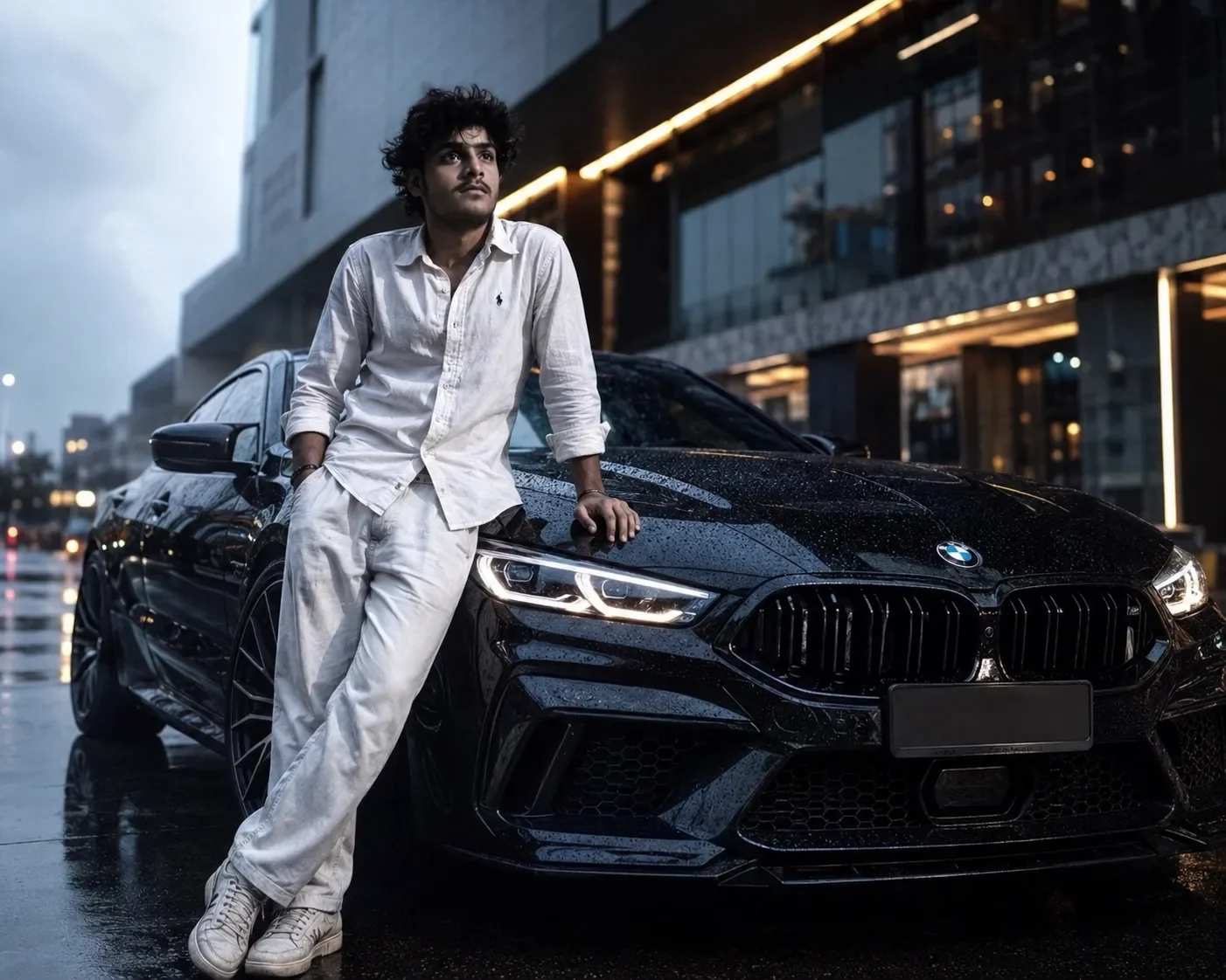 Cinematic BMW Editorial Portrait preview example result