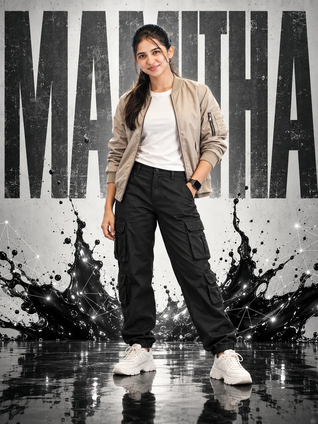 Cinematic Fashion Poster AI Photo Prompt preview example result
