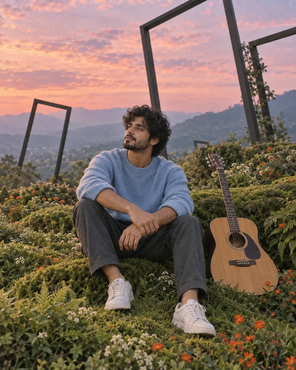 Cinematic Garden Portrait AI AI Photo Prompt preview example result