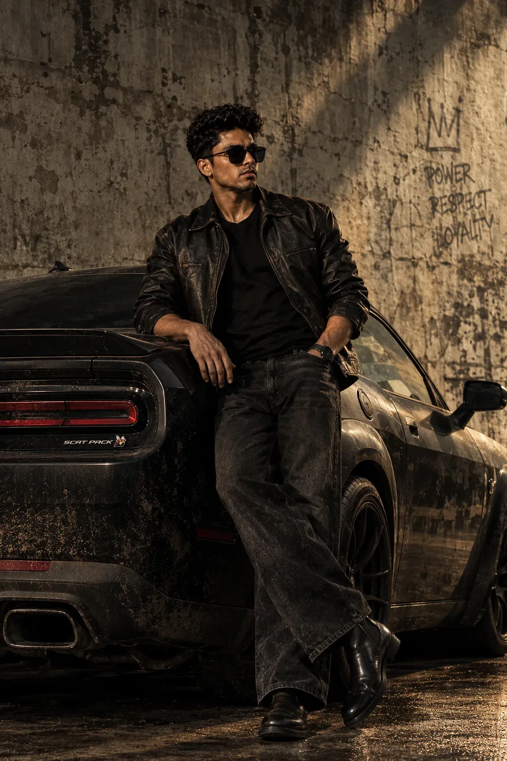 Cinematic Hero Movie Poster A Handsome AI Photo Prompt preview example result