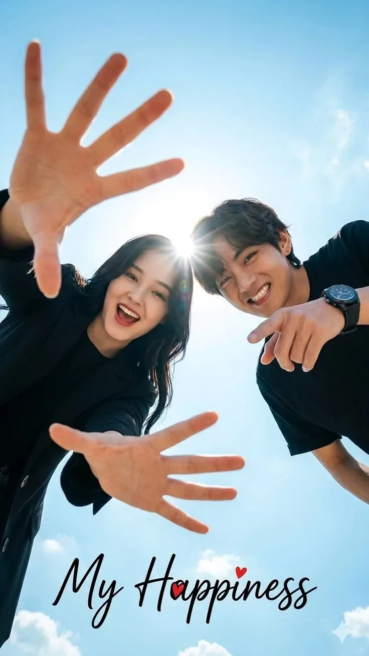 Cinematic Low-angle Friendship Portrait AI Photo Prompt preview example result