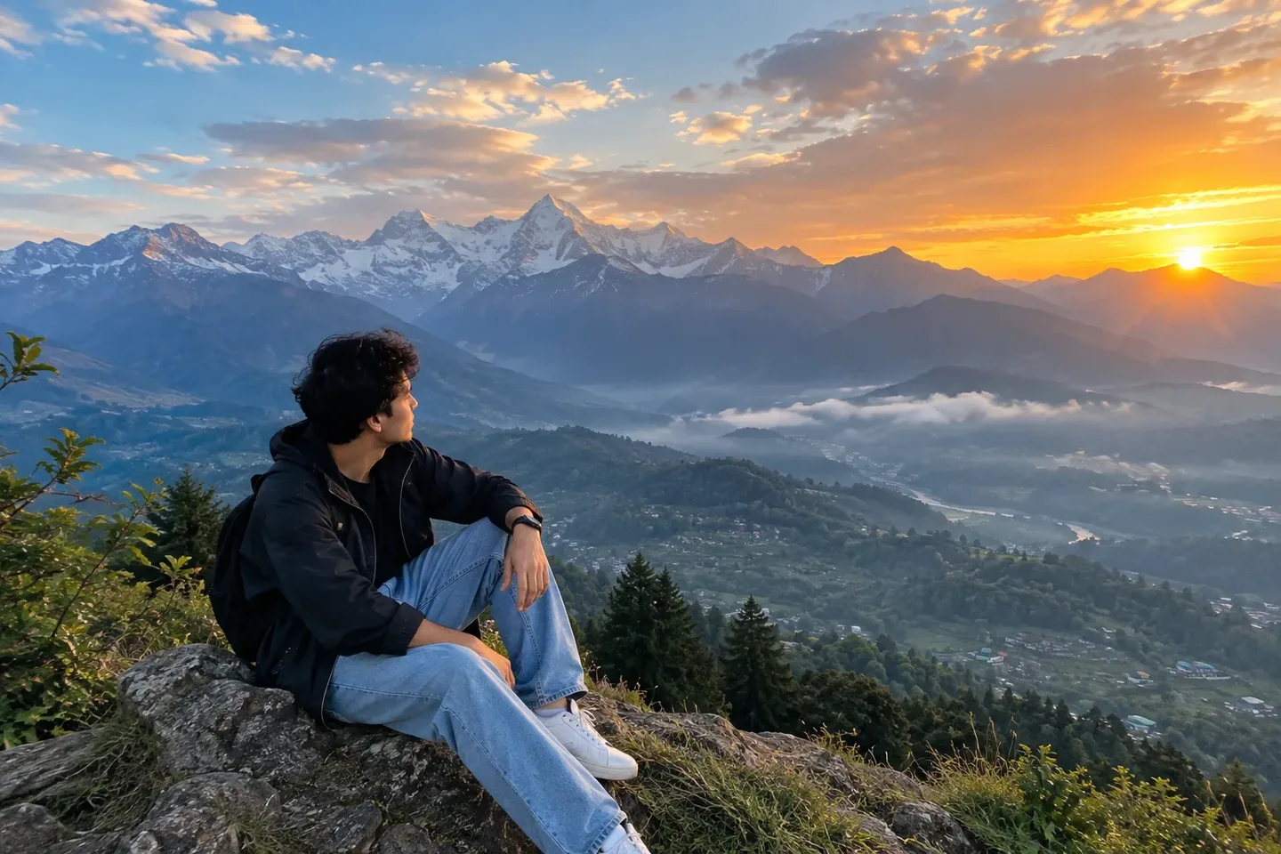 Cinematic Mountain View AI Photo Prompt preview example result