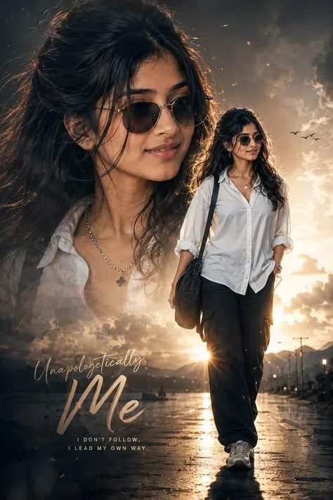 Cinematic Movie Poster Template AI Photo Prompt preview example result