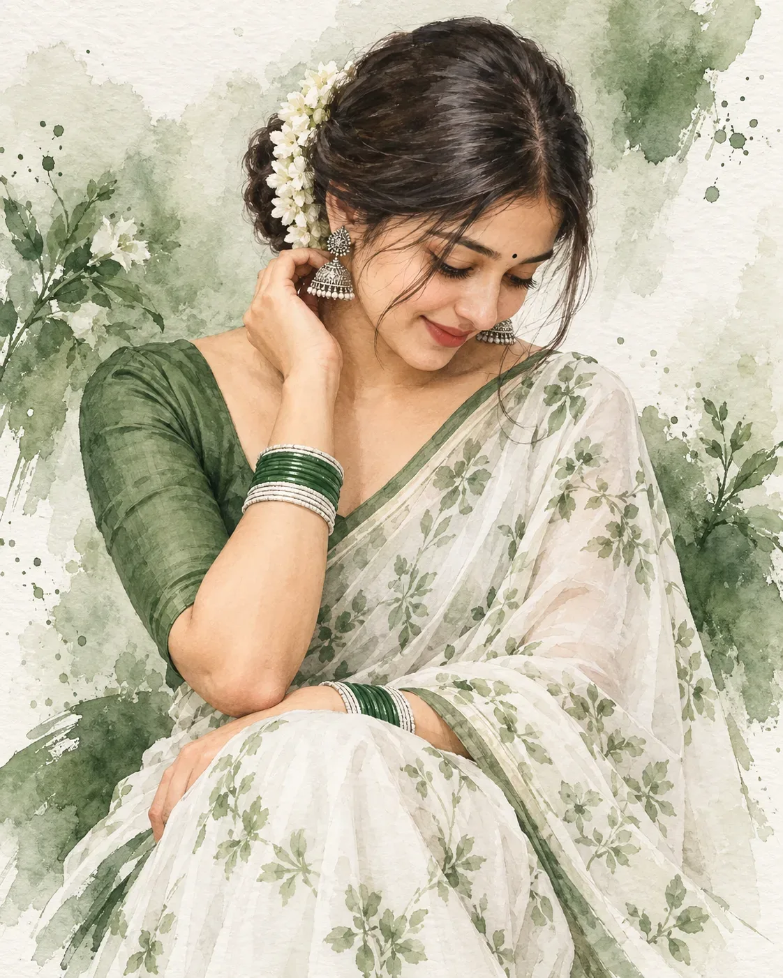 Cinematic Portrait Of A Young Lady AI Photo Prompt preview example result