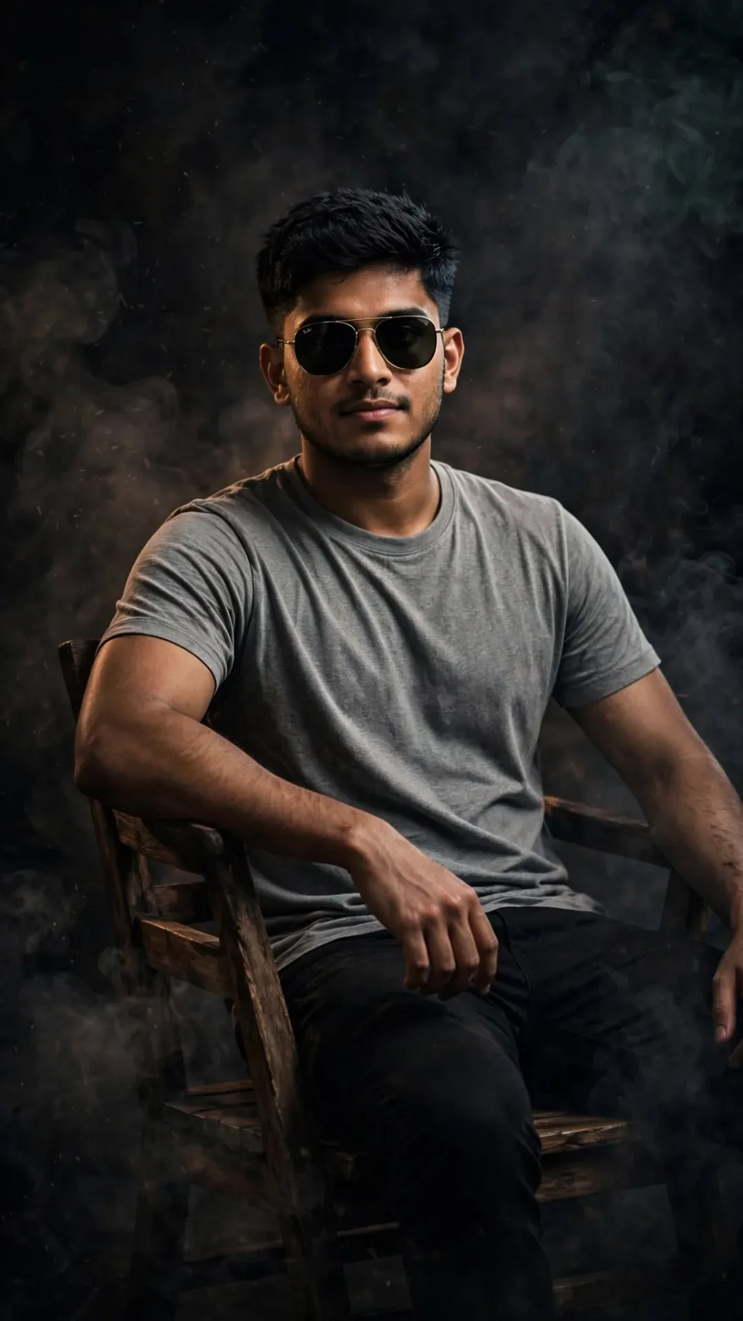 Cinematic Powerful Portrait Boss Attitude 9:16 AI Photo Prompt preview example result