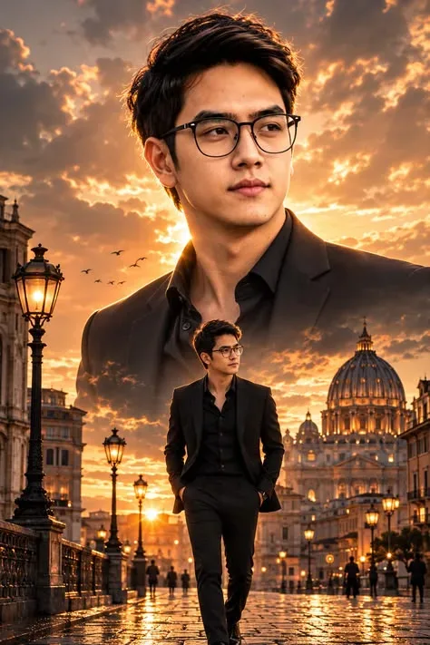 CINEMATIC ROME GIANT PORTRAIT AI Photo Prompt preview example result