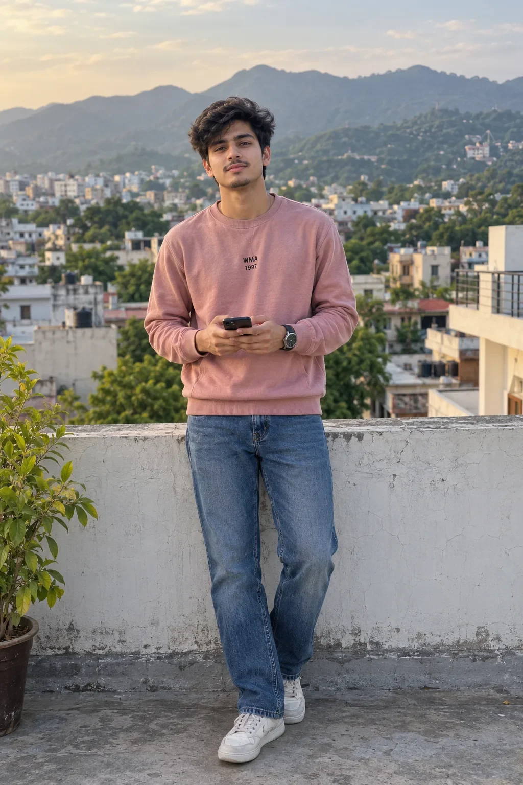 Cinematic Rooftop Portrait — Exact Prompt preview example result
