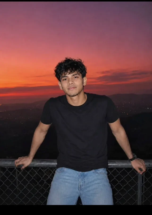 Cinematic Sunset Hilltop Portrait preview example result