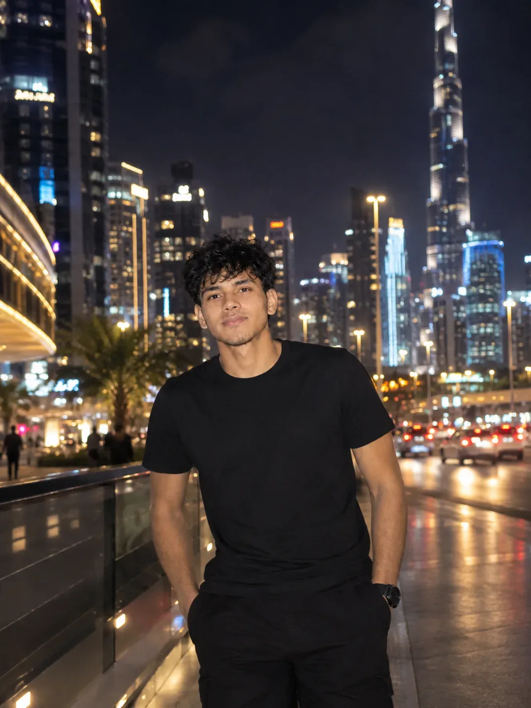 City Lights Portrait AI Photo Prompt preview example result
