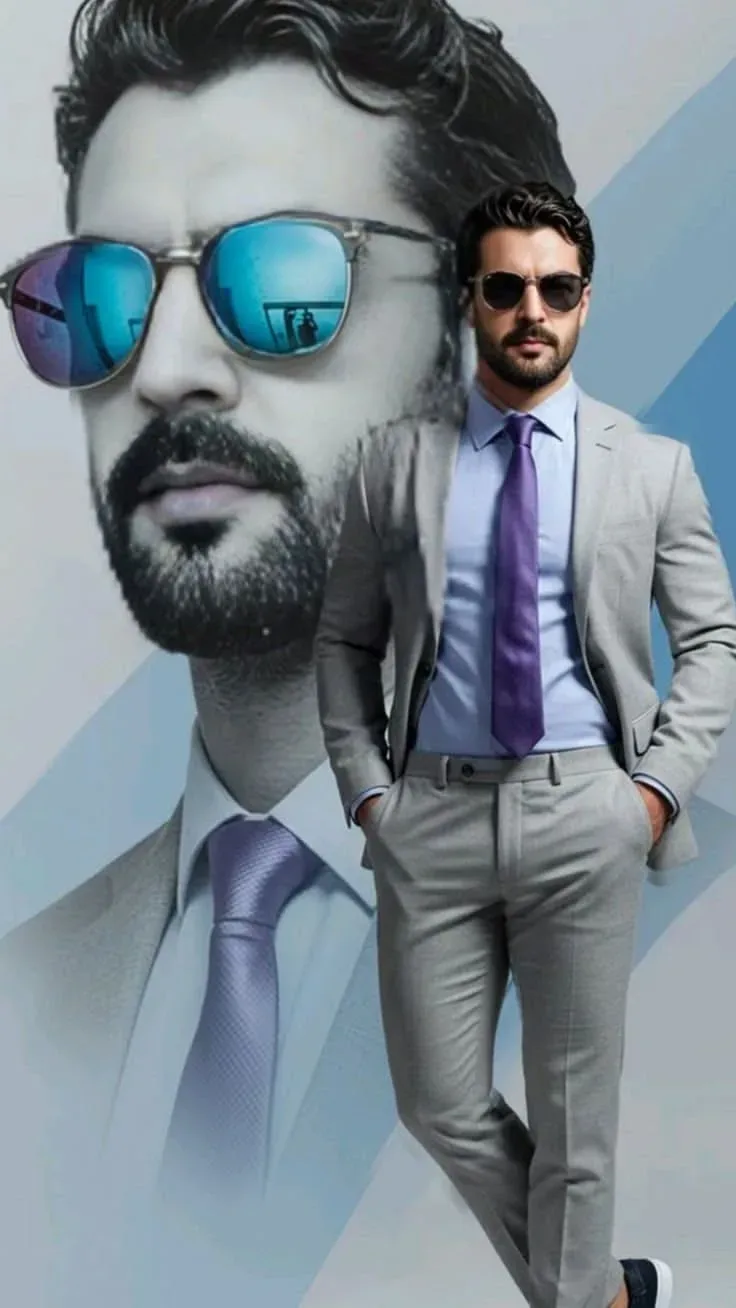 Corporate Noir Double Exposure Poster AI Photo Prompt preview example result