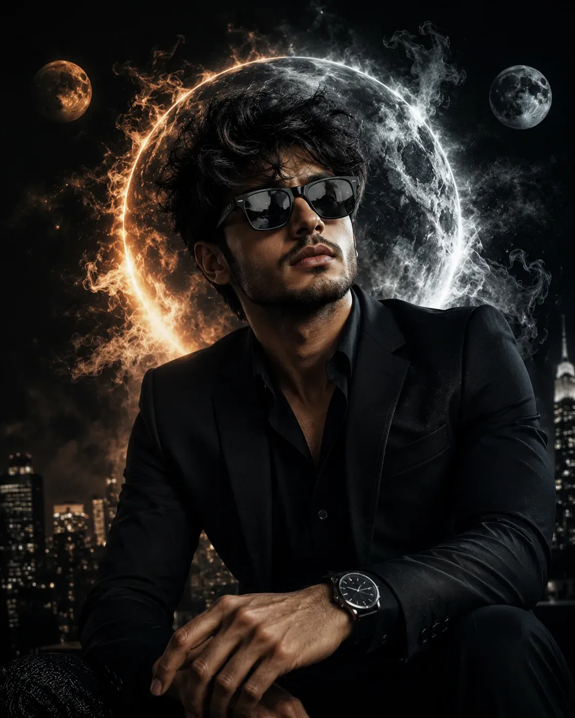 COSMIC SHADOW KING AI Photo Prompt preview example result