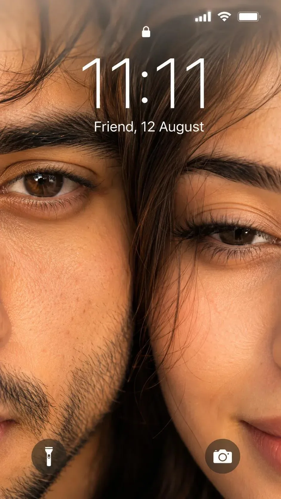 Couple Lock Screen AI Photo Prompt preview example result
