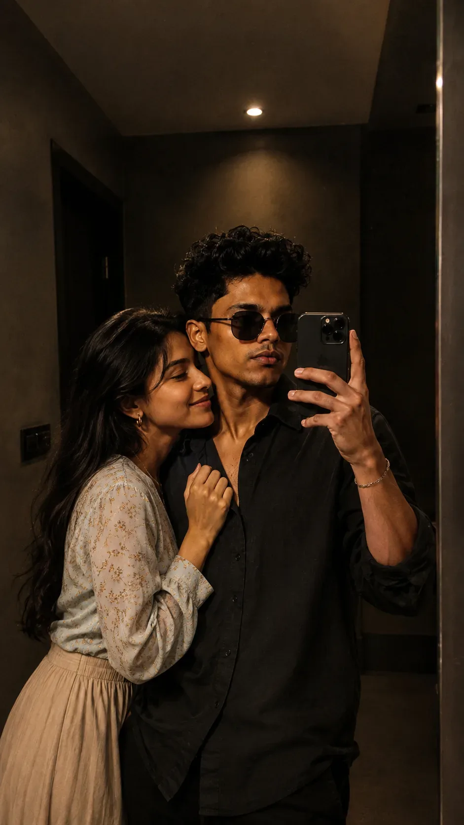 Couple Mirror Selfie AI Photo Prompt Edition 2 preview example result