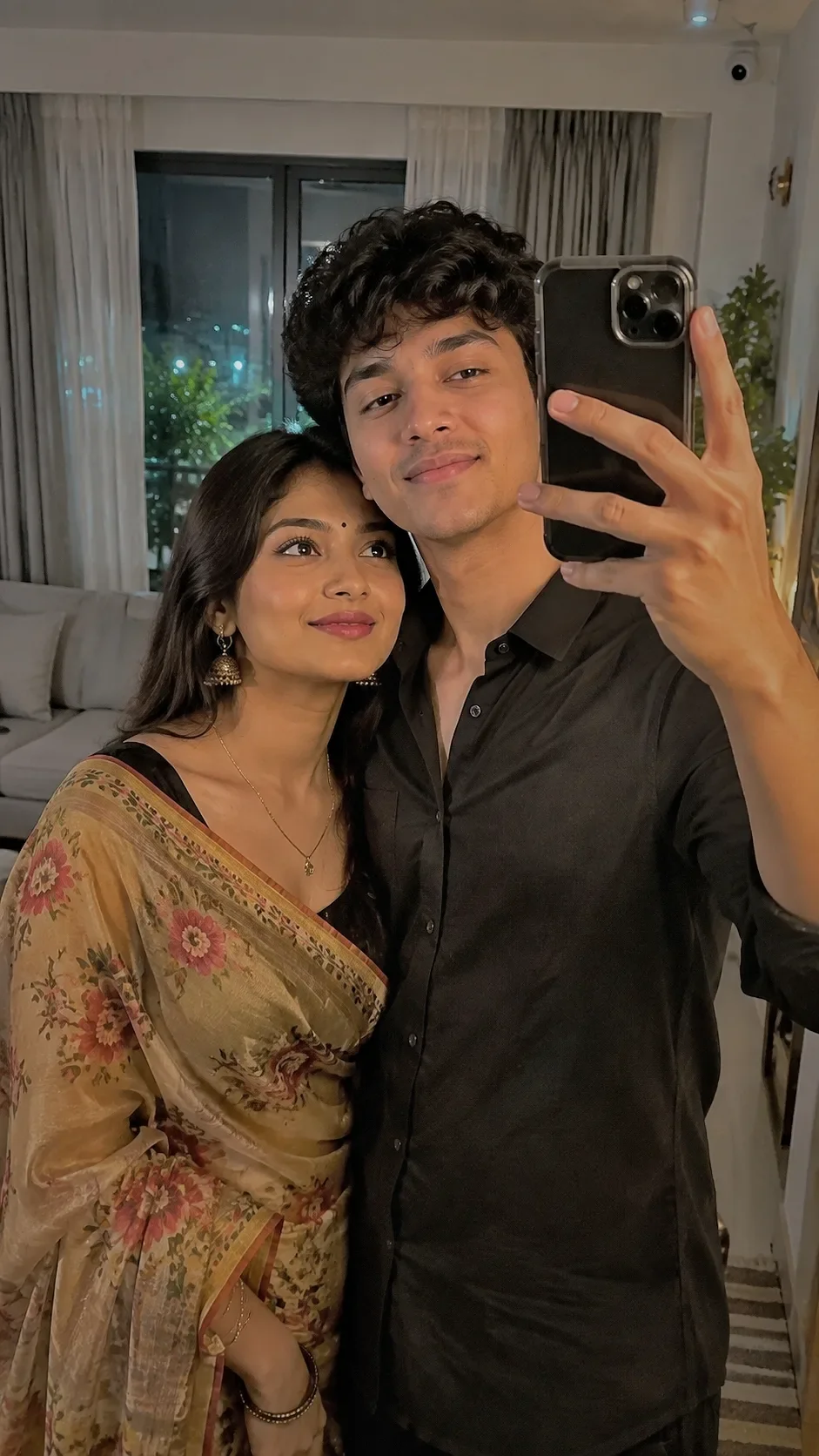 Couple Photo Girl And Boy Selfie AI Photo Prompt preview example result