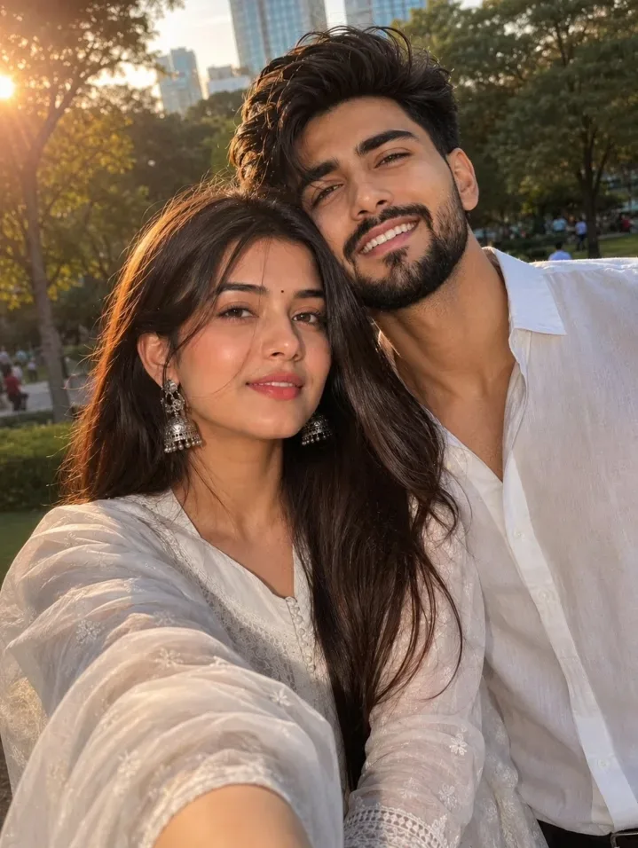 Couple Selfie Shot On An Iphone Camera AI Photo Prompt preview example result