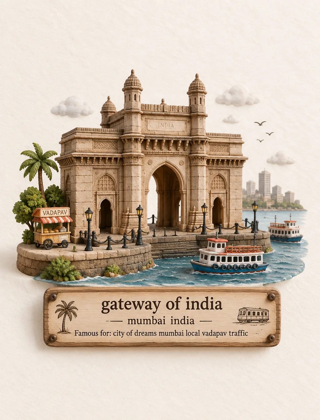 Create A Charming Handcrafted Miniature Travel AI Photo Prompt generated preview
