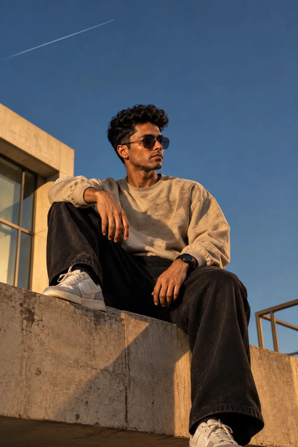 Create A Cinematic Lifestyle Portrait Of A Stylish Young Man AI Photo Prompt preview example result