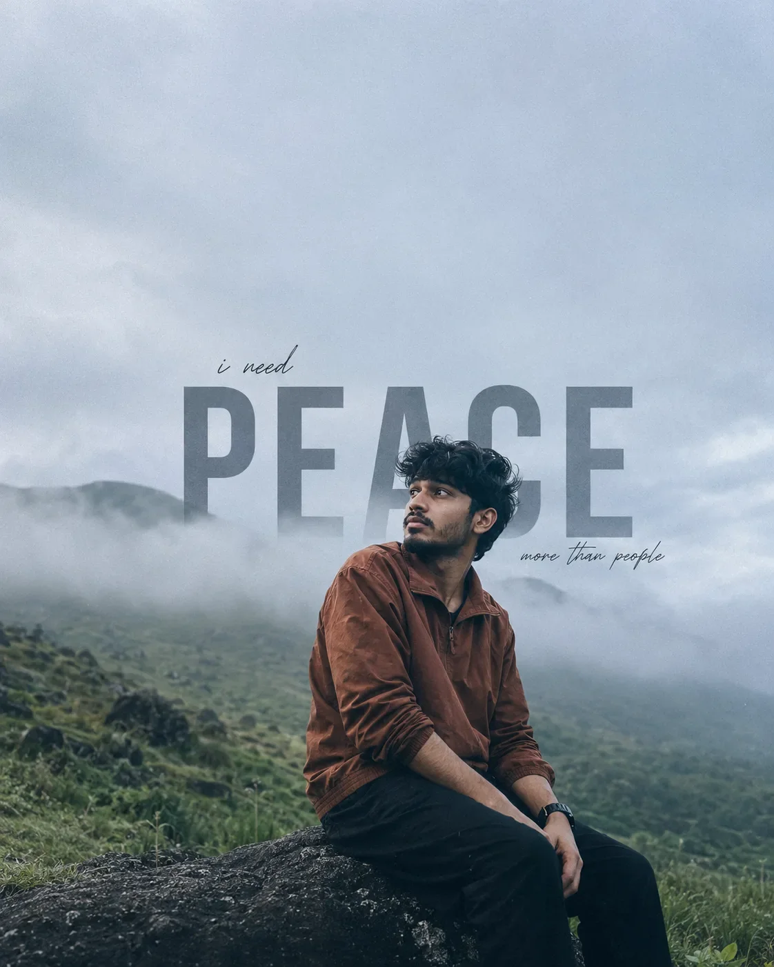 Create a cinematic, ultra-realistic outdoor editorial portrait of a young South Indian man preview example result