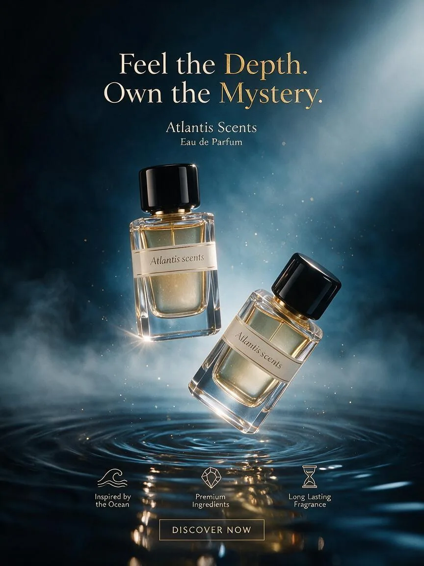 Create A Commercial Fragrance Advertisement Using AI Photo Prompt generated preview