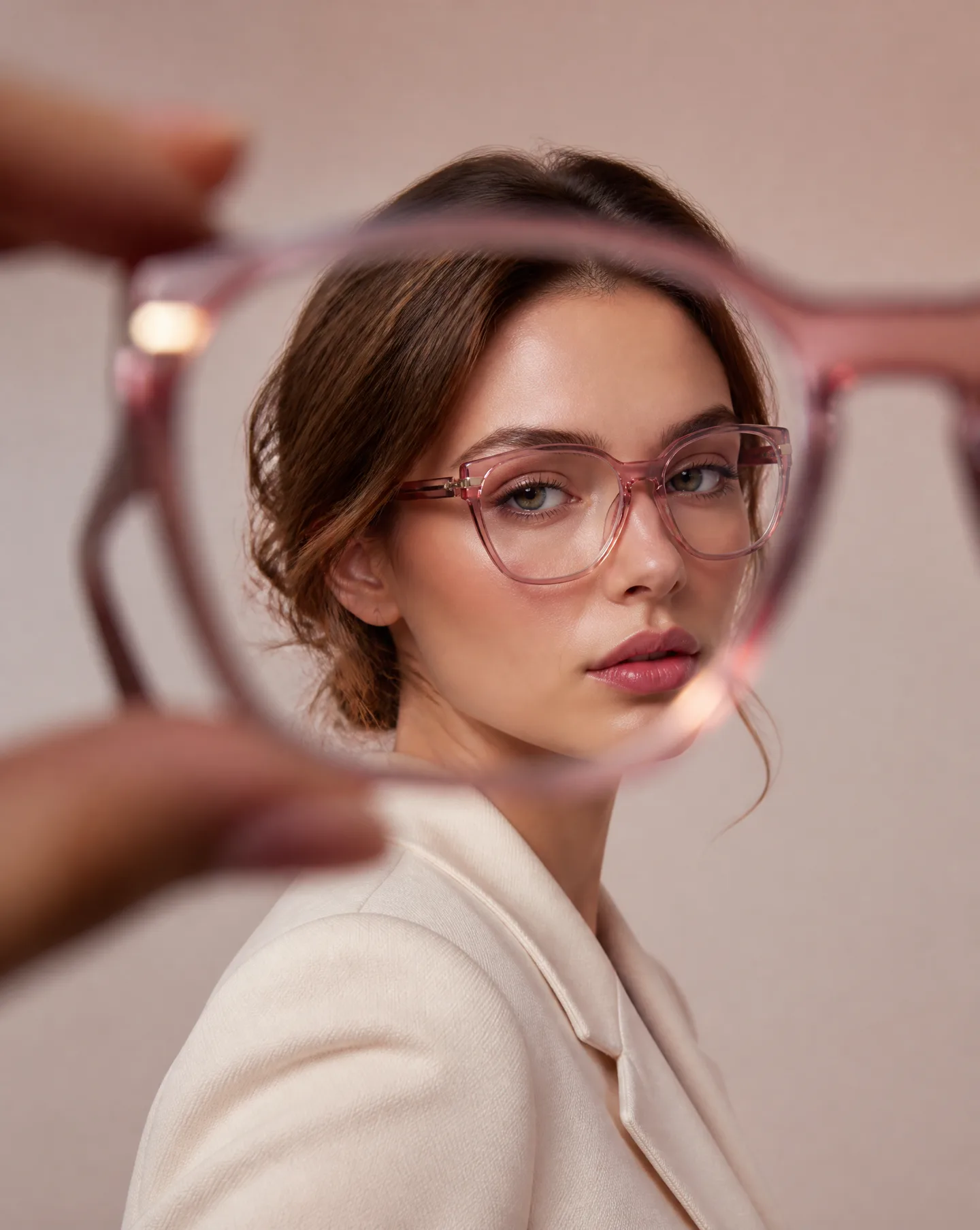 Create A Editorial Eyewear Portrait Featuring AI Photo Prompt generated preview