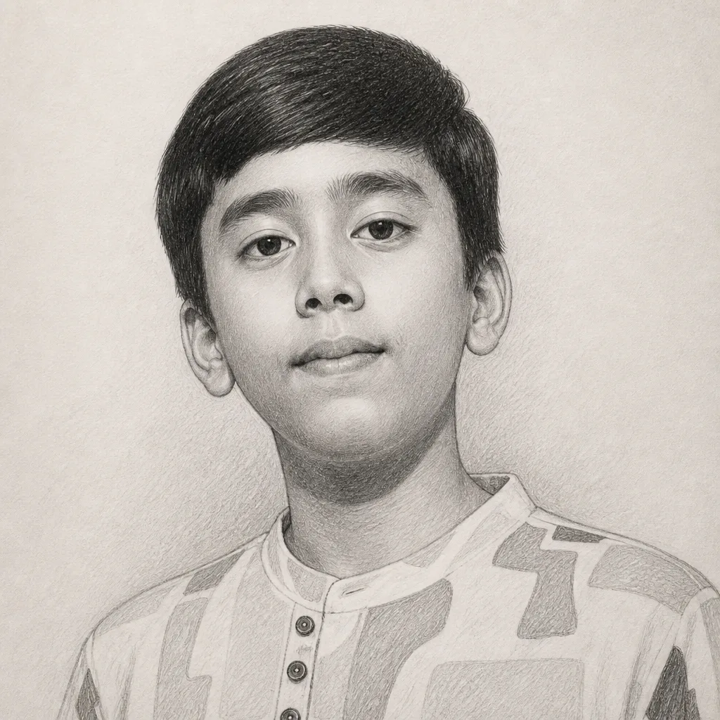 Create A Highly Detailed Pencil Sketch AI Photo Prompt generated preview