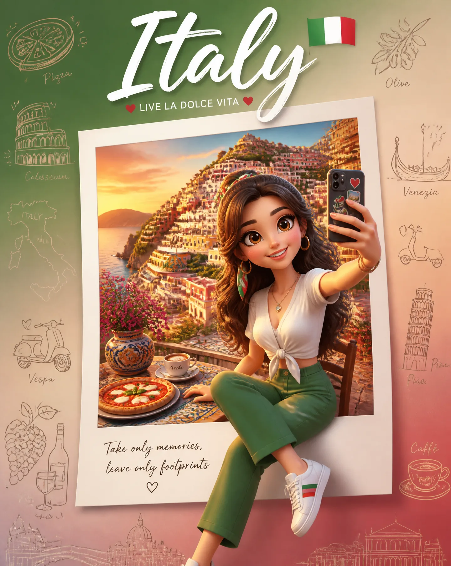 Create A Premium Collectible Travel Poster AI Photo Prompt Edition 2 generated preview