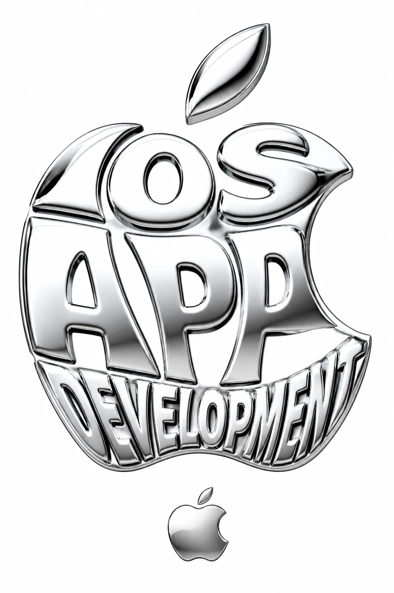 Create A Typographic Illustration Shaped Like A Apple AI Photo Prompt generated preview