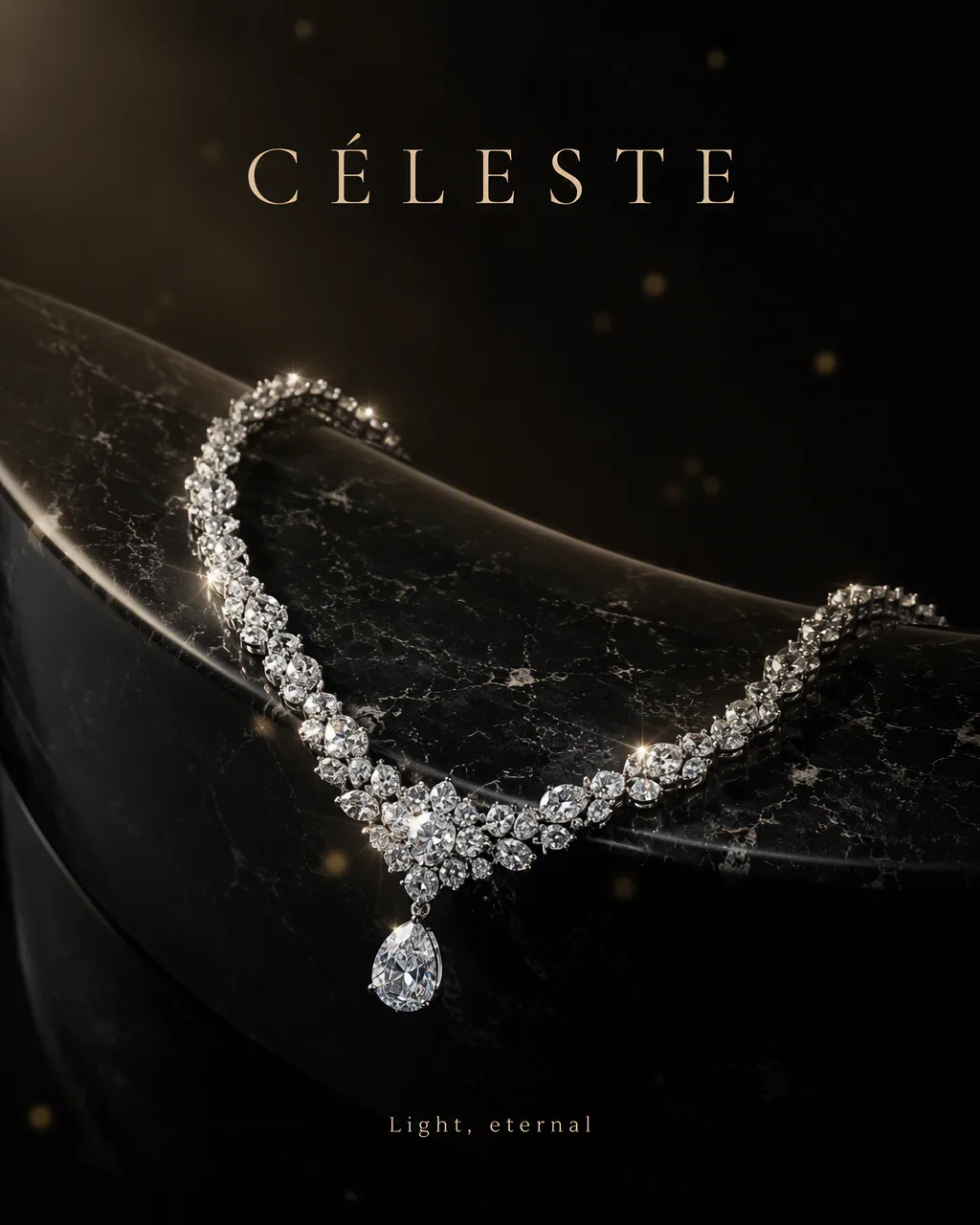 Create An Ultra-Premium Jewelry Advertising Poster AI Photo Prompt generated preview