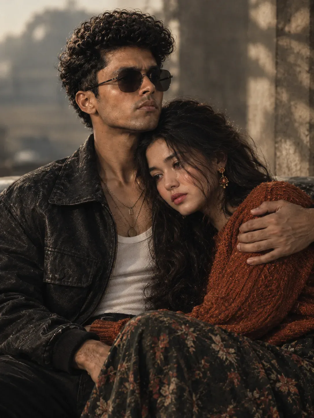 Create An Ultra Realistic Cinematic Autumn Couple Portrait AI Photo Prompt preview example result