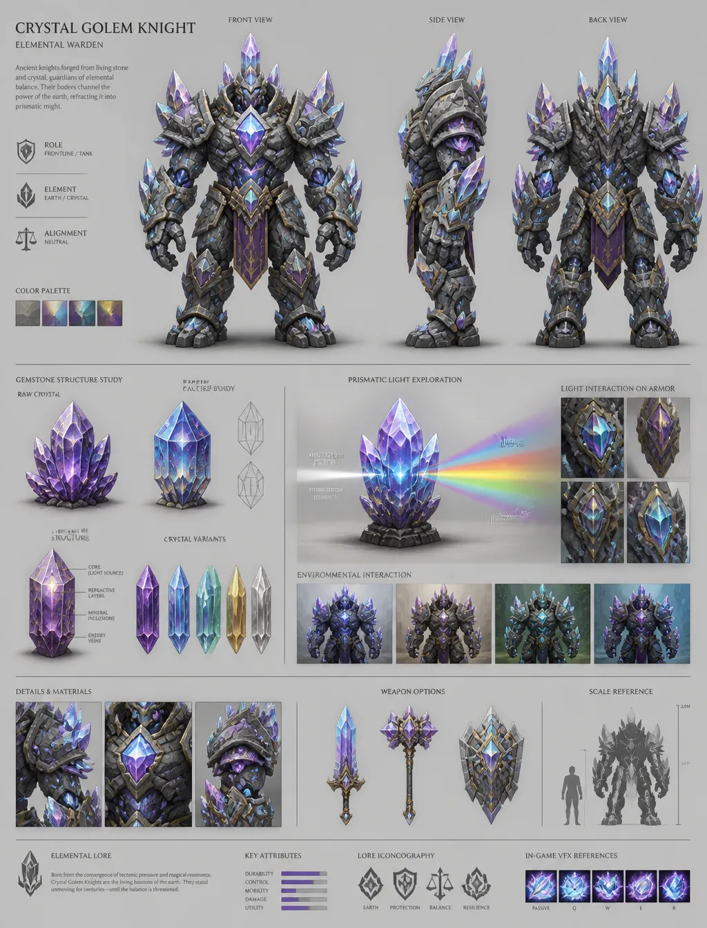 Crystal Golem Knightcreate A Detailed Character AI Photo Prompt generated preview