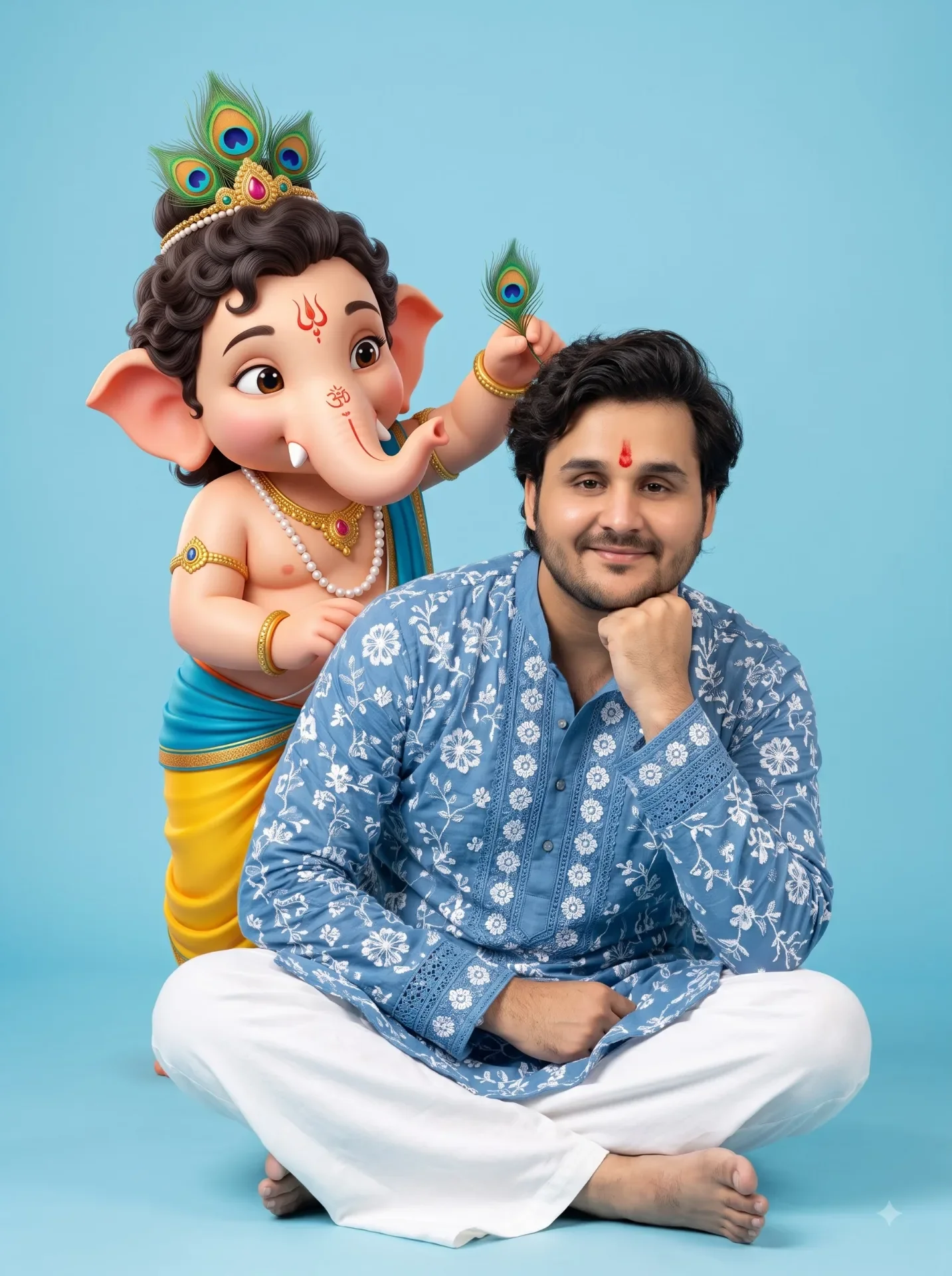 Cute 3D CGI style for Ganesha - Ai Prompt preview example result