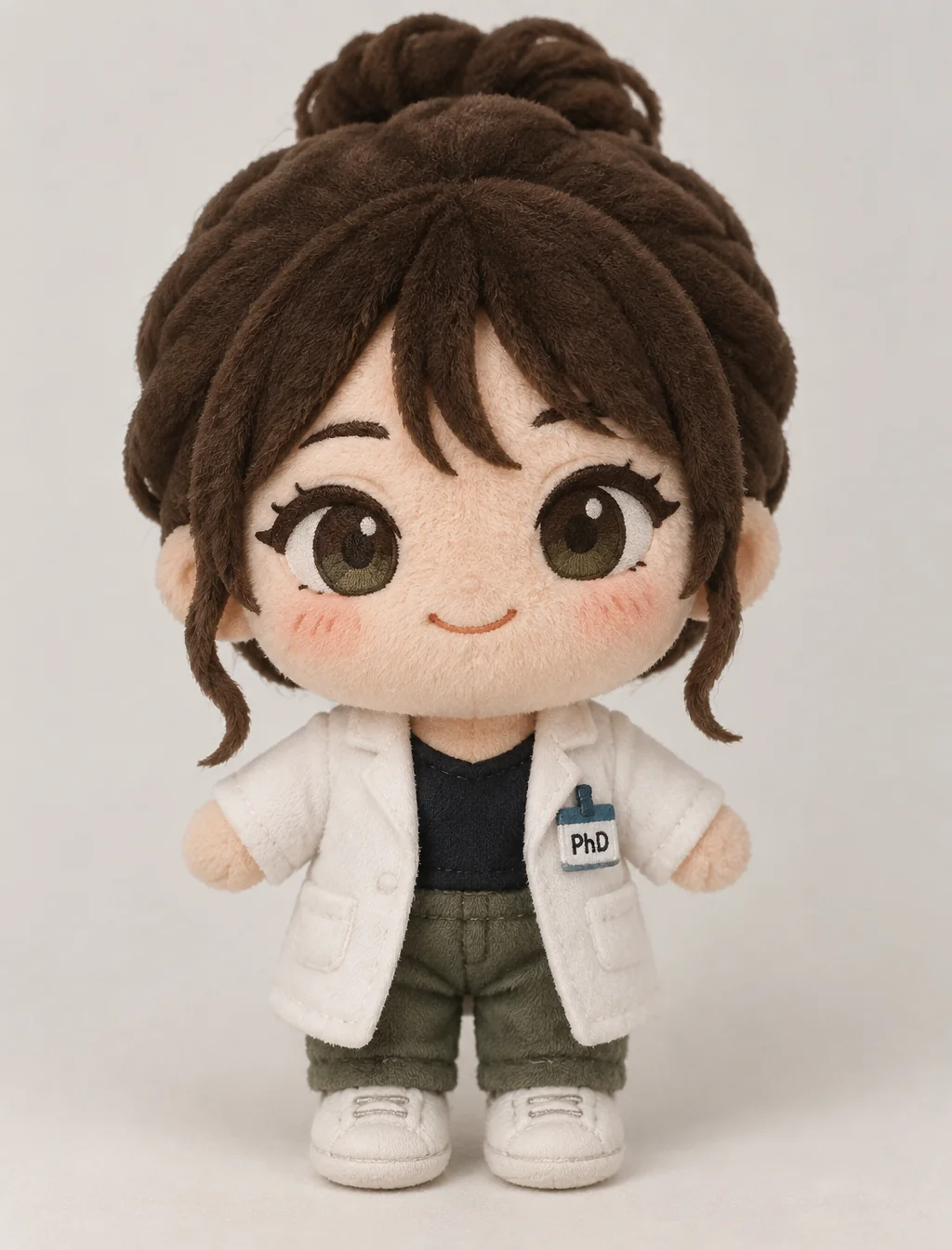 Cute Chibi Doctor Girl Soft Plush Toy 3D AI Prompt preview example result
