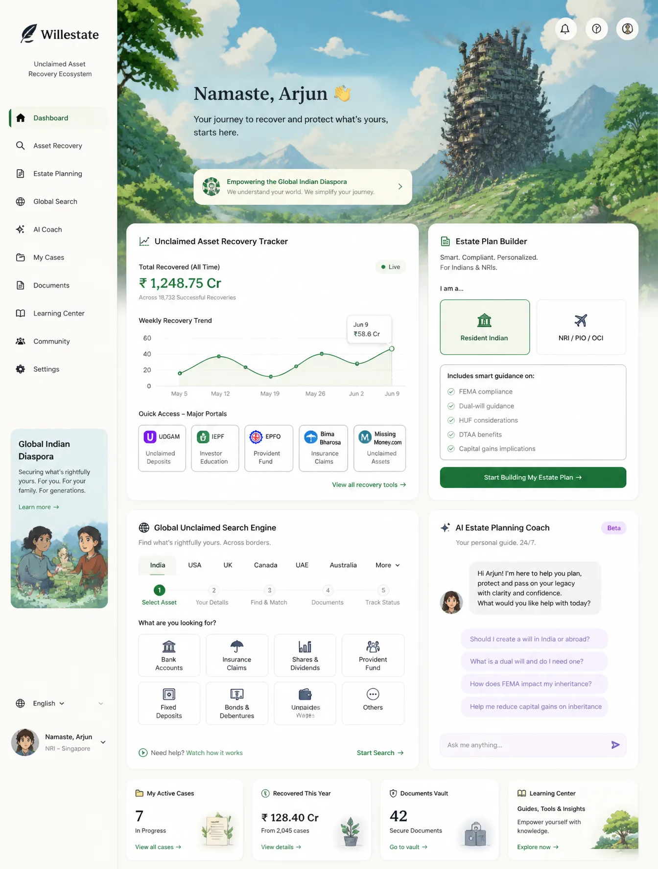 Design A Website For Willestate AI Photo Prompt generated preview