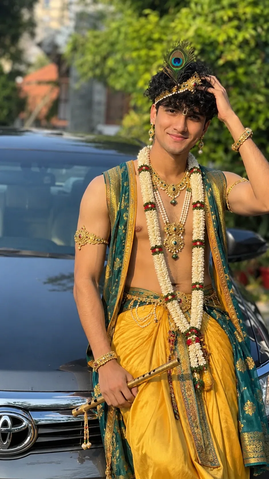 Divine Krishna The Flute Of Love AI Photo Prompt preview example result