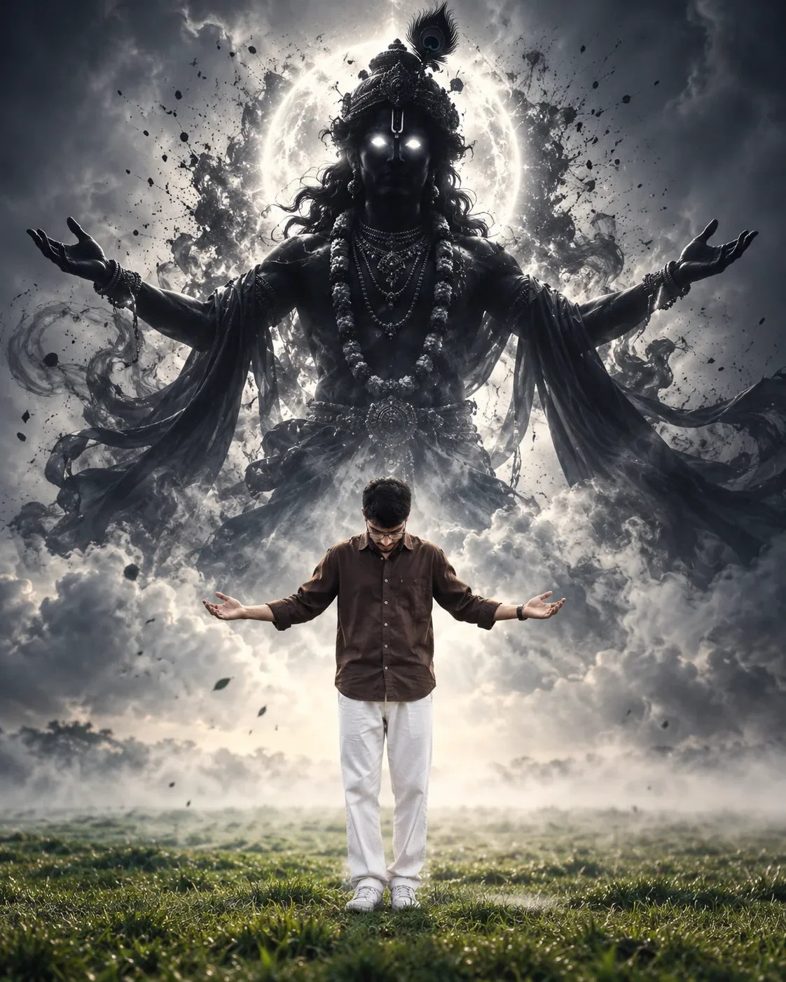 Divine Silhouette Blessing — Prompt preview example result